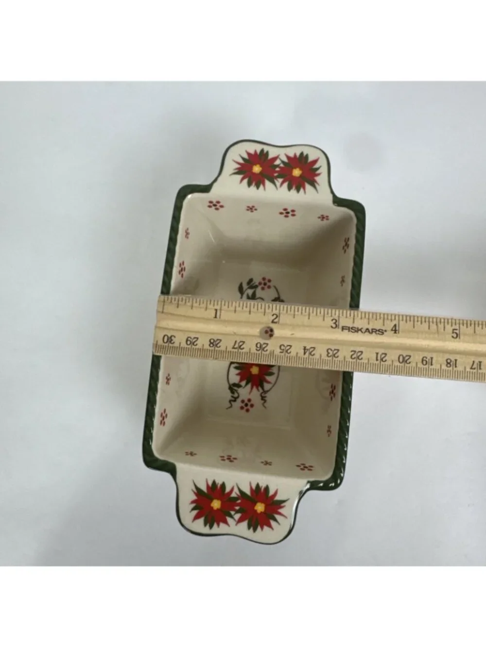 Temptations Red Cardinal Winter Whimsy 12 oz Loaf Pan NEW Christmas holiday bb